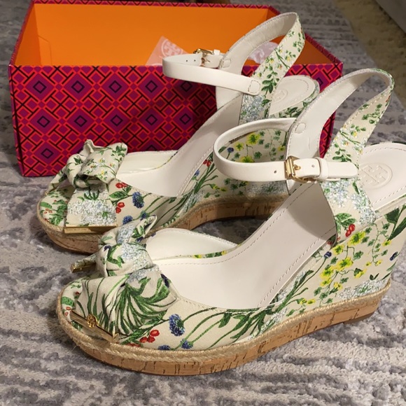 new *** Tory Burch penny 120mm wedge sandal BRAND NEW - Picture 10 of 10